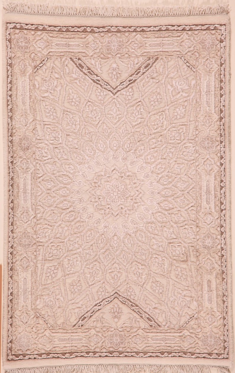 Alema Gombad white beige taupe 93x61