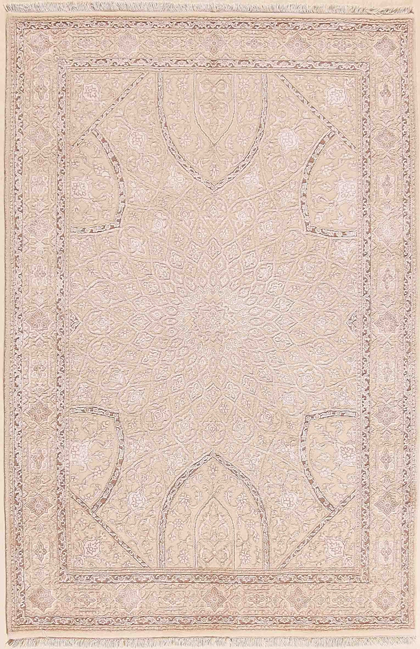 Alema Gombad white beige taupe 184x121