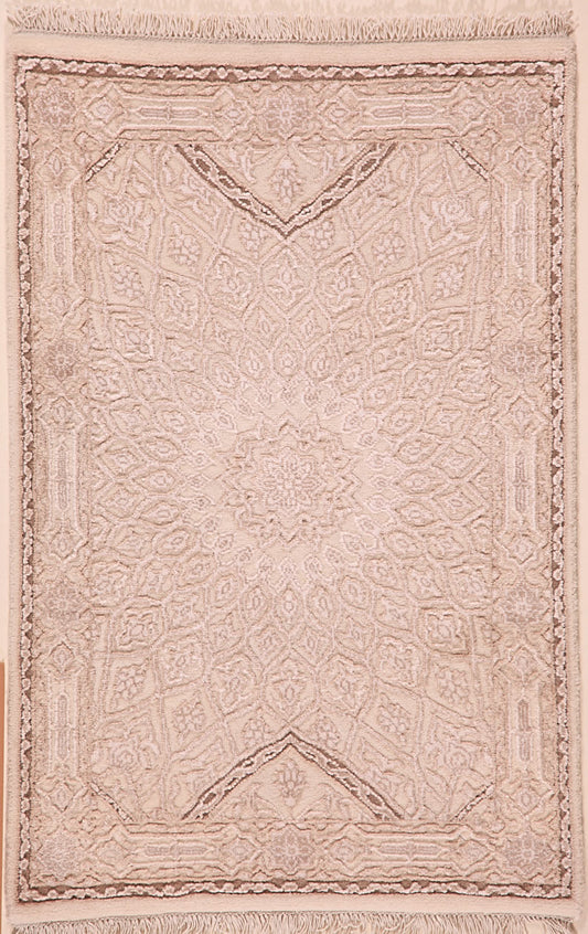 Alema Gombad white beige taupe    93x61